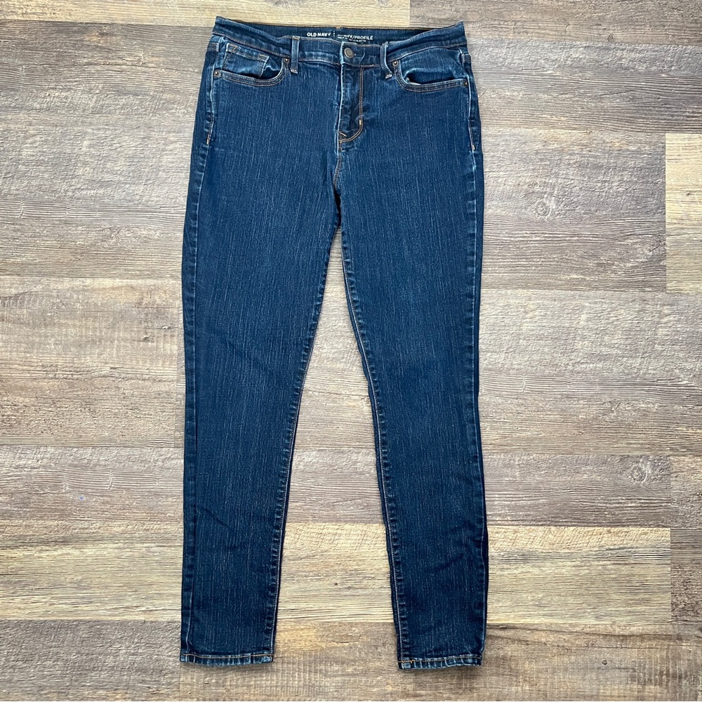 Old Navy Dark Blue Skinny Jeans size 8 B134